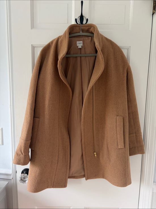 J. Crew Jackets & Blazers - J. Crew Camel Wool-Blend Pea Coat